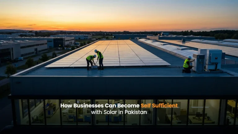 how business can become self sufficient with sloar in pakistan